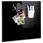 CEP Pot à crayons RIVIERA magnétique pour tableaux en verre. Dim (lxhxp) : 7,4x9,5x8 cm. Coloris blanc.