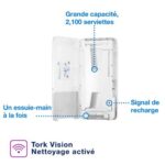 TORK Mini Distributeur pour essuie-mains en continu Tork PeakServe H5 Blanc Dim. L36,7 x H49,1 x P10,1 cm – Image 4