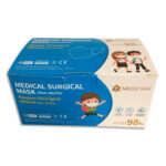 Boîte de 50 masques de protection jetables 3 plis pour enfants, type IIR, CE EN14683 2019