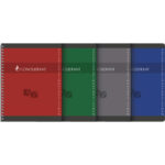 CONQUERANT C7 Répertoire spiralé 180 pages 70g 17x22cm petits carreaux 5x5. Couverture carte vernie