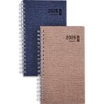 BREPOLS Agenda Janvier à Décembre KAZAR Ecorama, 1 semaine sur 2 pages, 9x16cm assorti