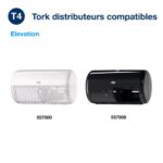 TORK Colis de 56 rouleaux de Papier toilette Traditionnal 3 plis blancs 155 feuilles Ecolabel – Image 3