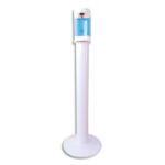 PRODIFA Borne de désinfection sans contact des mains : un diffuseur spray + pied + socle + piles