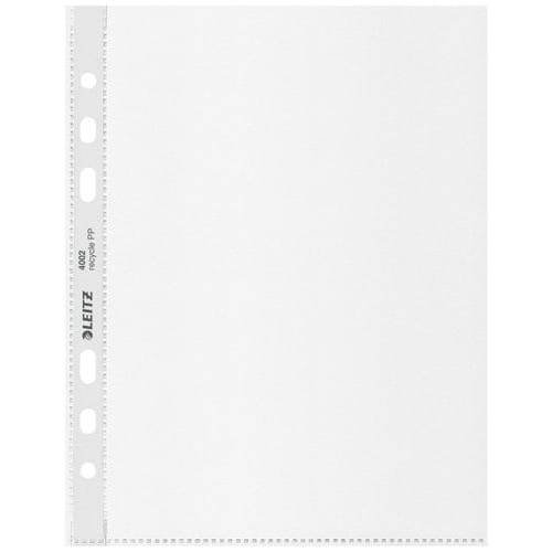 447198_d1.jpg LEITZ Boîte de 25 pochettes perforées Leitz Recycle, A5, coloris transparent – Image 1