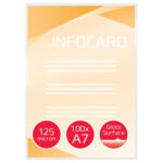 GBC Paquet de 100 Pochettes de plastification GBC A7, 2 x 125 microns, brillantes, brillantes IB581076