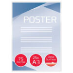 GBC Paquet de 25 Pochettes de plastification GBC A3, 2 x 75 microns, brillantes 3740486