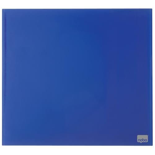 447269_d1.jpg NOBO Tableau mémo magnétique en verre 300 x 300 mm - bleu - NOBO 1903952 – Image 1
