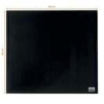 NOBO Tableau mémo en verre 300 x 300 mm - noir - 1903950 – Image 3
