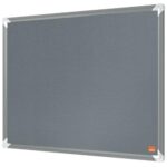 NOBO Tableau d'affichage en feutre Premium Plus - 600 x 450 mm - gris - 1915194 – Image 2