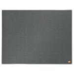 NOBO Tableau d'affichage en feutre Impression Pro - 600 x 450 mm - gris - 1915219