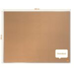 NOBO Tableau d'affichage en liège Impression Pro - 600 x 450 mm - 1915229 – Image 2