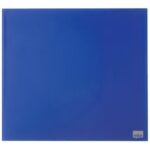 NOBO Tableau mémo magnétique en verre - 450 x 450 mm - bleu - NOBO 1903953