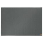 NOBO Tableau d'affichage en feutre Impression Pro - 900 x 600 mm - gris - 1915220