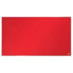 NOBO Tableau d'affichage Widescreen en feutre Impression Pro - 710 x 400 mm - rouge - 1915419