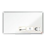 NOBO Tableau blanc en acier laqué Premium Plus magnétique 890 x 500 mm - Blanc - 1915371 – Image 2