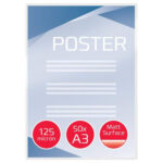 GBC Paquet de 50 Pochettes de plastification GBC mates A3, 2 x 125 microns3747521