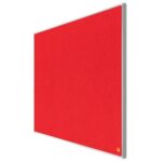 NOBO Tableau d'affichage Widescreen en feutre Impression Pro - 890 x 500 mm - rouge - 1915420 – Image 2