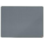NOBO Tableau d'affichage en feutre Premium Plus - 1200 x 900 mm - gris - 1915196