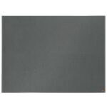 NOBO Tableau d'affichage en feutre Impression Pro - 1200 x 900 mm - gris - 1915221