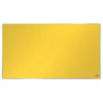 NOBO Tableau d'affichage Widescreen en feutre Impression Pro - 1550 x 870 mm - jaune - 1915432