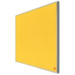 NOBO Tableau d'affichage Widescreen en feutre Impression Pro - 1550 x 870 mm - jaune - 1915432 – Image 2