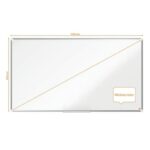 NOBO Tableau blanc en acier laqué Premium Plus magnétique 1550 x 870 mm - Blanc - 1915373 – Image 3