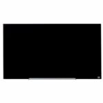 NOBO Tableau en verre Impression Pro magnétique 1260 x 710 mm - Noir - 1905181