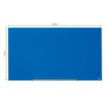 NOBO Tableau en verre Impression Pro magnétique 1260 x 710 mm - Bleu - 1905189 – Image 4