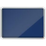 NOBO Vitrine d'affichage porte battante Premium Plus - feutre bleu - 8 x A4 - 1915327
