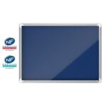 NOBO Vitrine d'affichage porte battante Premium Plus - feutre bleu - 8 x A4 - 1915327 – Image 4