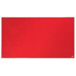 NOBO Tableau d'affichage Widescreen en feutre Impression Pro - 1880 x 1060 mm - rouge - 1915423