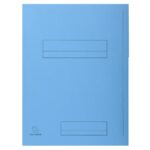 EXACOMPTA Paquet de 50 chemises pré-imprimés 2 rabats SUPER 250 en carte 210 grammes coloris assortis – Image 2