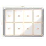 NOBO Vitrine d'affichage d'extérieur magnétique Premium Plus - 8 x A4 - 1902579 – Image 3