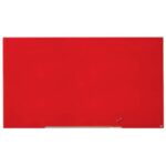 NOBO Tableau en verre Impression Pro magnétique 1900 x 1000 mm - Rouge - 1905186
