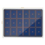 NOBO Vitrine d'affichage porte coulissante Premium Plus - feutre bleu - 18 x A4 - 1915334 – Image 3