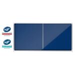 NOBO Vitrine d'affichage porte coulissante Premium Plus - feutre bleu - 27 x A4 - 1915335 – Image 4