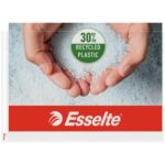 ESSELTE Boîte de 10 pochettes perforées Format A3 paysage polypropylène grainé 8.5/100e 30% recyclé Trans