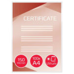 GBC Paquet 100 Pochettes de plastification avec protection anti-UV A4, 2x125 microns, brillantes IB611032