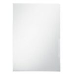 LEITZ Sachet de 100 pochettes-coin Leitz Premium A4 en PVC transparent lisse 150µ