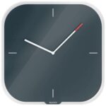 LEITZ Horloge murale en verre Cosy, gris