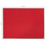NOBO Tableau d'affichage en feutre Essence 1200x900 mm - rouge - 1904067 – Image 2