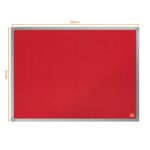 NOBO Tableau d'affichage en feutre Essence 600x450 mm - rouge - 1915202 – Image 2