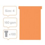 NOBO Etui de 100 Fiches T Indice 4 - Orange - 2004009 – Image 3