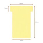 NOBO Etui de 100 Fiches T Indice 2 - Jaune - 2202004 – Image 2