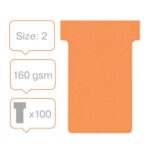 NOBO Etui de 100 Fiches T Indice 2 - Orange - 2202009 – Image 3