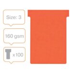 NOBO Etui de 100 Fiches T Indice 3 - Rouge - 2203004 – Image 3