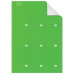NOBO Pack de 80 fiches T imprimables Indice 2 - Vert - 2402005