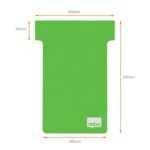 NOBO Pack de 80 fiches T imprimables Indice 2 - Vert - 2402005 – Image 3