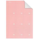 NOBO Pack de 80 fiches T imprimables Indice 2 - Rose - 2402008
