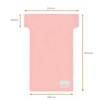 NOBO Pack de 80 fiches T imprimables Indice 2 - Rose - 2402008 – Image 3